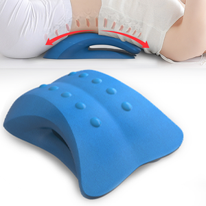 Coussin de soutien lombaire en mousse PU, correcteur de posture, étireur lombaire, repose-nuque, oreiller de traction cervicale - Product Image 1