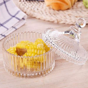 Vente en gros à <span class=keywords><strong>prix</strong></span> promotionnel, sucrier en cristal, pot à bonbons avec couvercle - Product Image 2