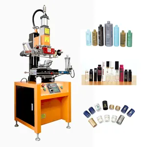 H200FR Semi Auto Flat Round Plastic Perfume Bottle Glass Automatic Hot Foil Stamping Machine