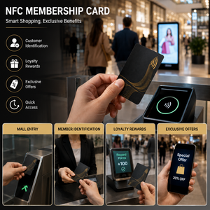 บัตรสมาชิก NFC ส่วนบุคคลสำหรับการระบุลูกค้าในห้างสรรพสินค้าและการจัดการโปรแกรมสะสมคะแนน - Product Image 2