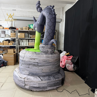 Dragon gonflable maléfique pour la décoration de fête d'enfants, ornement de dessin animé gonflable personnalisé pour l'affichage d'événements d'Halloween