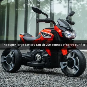 Tricycle électrique pour enfants, moto en plastique à piles, télécommande, jouet rechargeable pour garçons et filles de 2 à 4 ans - Product Image 3