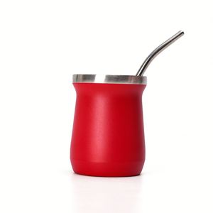 Taza Mate Portátil de Acero Inoxidable de 8oz (240ml), Taza Metálica Ligera con Aislamiento al Vacío - Product Image 2