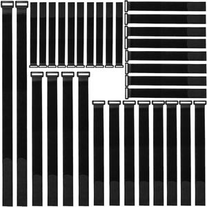 32 個の再利用可能なナイロン製調節可能な多目的ケーブルストラップとタイ、さまざまなサイズ (8 インチ～36 インチ) プレミアム品質 - Product Image 1