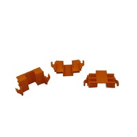 Support de montage 243-113 en stock, neuf, d'origine allemande, pour 6 connecteurs, montage sur rail DIN-35, fixation par vis, orange 243 113