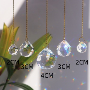 <span class=keywords><strong>Esferas</strong></span> <span class=keywords><strong>de</strong></span> <span class=keywords><strong>Cristal</strong></span> Ecológicas Color AB, Atrapasoles, Piezas para Lámparas <span class=keywords><strong>de</strong></span> Araña, Cuentas Octogonales Transparentes con Doble Orificio, 20mm, 30mm, 40mm - Product Image 2