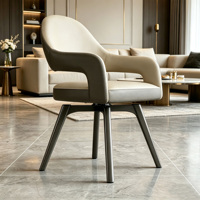 Chaise de salle à manger moderne italienne à dossier creux, silencieuse et pivotante, pour usage domestique, également adaptée à la salle à manger, au bureau ou à la salle d'étude.