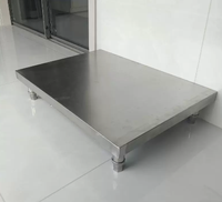 Plan de travail en acier inoxydable 201/304, table de préparation alimentaire robuste pour cuisine commerciale, usage hôtelier et de restauration