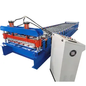 Máquina formadora de rollos galvanizada trapezoidal/IBR para panel de techo, máquina de fabricación de láminas 6, Rollo galvanizado trapezoidal/IBR F