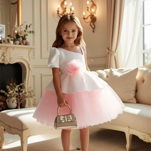 Trẻ em bên Gown cô gái hoa lưới hoa Đầm - Product Image 1