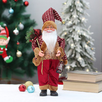46cm Weihnachtsmann-Ornamente Rote Weihnachtsmann-Puppe Weihnachtsdekoration Zubehör für Weihnachtsfeiern