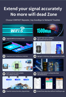 Amplificador de Señal WiFi6 de Doble Banda y 1500 Mbps COMFAST, Extensor Inalámbrico de WiFi, Repetidor de WiFi