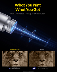 Máquina de Grabado Láser LaserPecker LP2, Láser de Diodo Azul de 5W 450nm, Grabado Personalizado en Madera, Cuero, Papel, Plástico, Marca DIY - Product Image 3