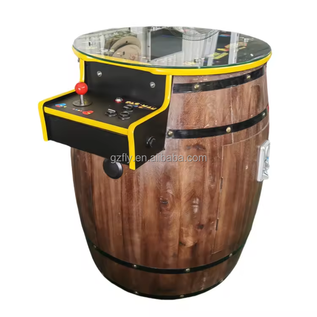 Hotselling Indoor Theme Park Factory Price Coin Operated Barrel Arcade Video Classic Retro Game Machine for Sale