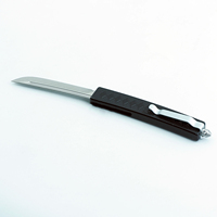Couteau de chasse et de camping 2026 de haute qualité avec lame en acier inoxydable 5CR15 non réglable, manche en alliage de zinc noir, qualité industrielle OEM