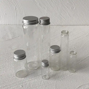 Pot à épices <span class=keywords><strong>en</strong></span> <span class=keywords><strong>verre</strong></span> pour table de cuisine, 50 ml, 80 ml, 120 ml, avec couvercle <span class=keywords><strong>en</strong></span> acier inoxydable, salière et poivrière - Product Image 6
