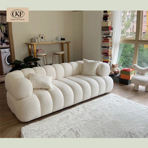 Sofá Seccional de diseño simple y moderno OKF, sillón de salón de tela muy duradero para apartamento o villa para sala de estar - Product Image 2