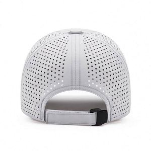 Gorra de Béisbol de Poliéster de Secado Rápido de Calidad, Perforada con Láser, Logotipo Personalizado, Parte Superior Suave, Transpirable, Deportiva, Ultrafina, con Visera Tipo Pico de Pato - Product Image 4
