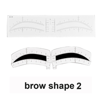 Stiker Alis Airbrush Grosir Baru, Stiker Panduan Pemetaan Alis, Stiker Sekali Pakai untuk Microblading, Stencil Pembentuk Alis