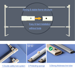 Certifié CE, facile à installer, anti-chute, cadre métallique à double verrouillage, tissu Oxford hypoallergénique, rails <span class=keywords><strong>de</strong></span> <span class=keywords><strong>lit</strong></span> <span class=keywords><strong>amovibles</strong></span> et lavables - Product Image 3