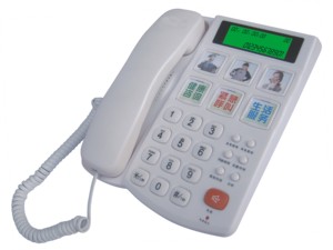 Téléphone à gros boutons pour les personnes âgées Numérotation à une touche pour les malvoyants-Sonnerie amplifiée avec haut-parleur pour les malentendants - Product Image 3