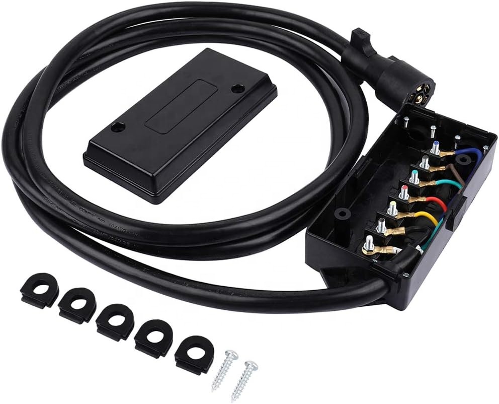 Trailer Hitch Light 12-Foot 4-Pin Trailer Light Wiring Harness Extension - 18 AWG Flat Wire With Connector Boat RV Light Harness Extension - Foto 6