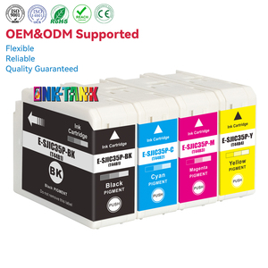 <span class=keywords><strong>Cartouche</strong></span> d'encre pigmentée noire rechargeable compatible SJIC35P T44B1 pour imprimantes d'étiquettes <span class=keywords><strong>EPSON</strong></span> ColorWorks CW-C6000A/CW-C6500A - Product Image 1