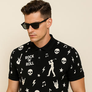 เสื้อโปโลสำหรับผู้ชายเสื้อมังงะโรลป้องกันกลิ่นแห้งแบบเรียบง่ายออกแบบโลโก้ได้ตามต้องการ - Product Image 4