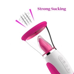 Nuovo <span class=keywords><strong>Dildo</strong></span> a Doppia Testa con Funzione di Leccata per Donne, Stimolazione del Punto G e Clitoridea, Impermeabile, Ricaricabile USB, 10 Modalità - Product Image 4