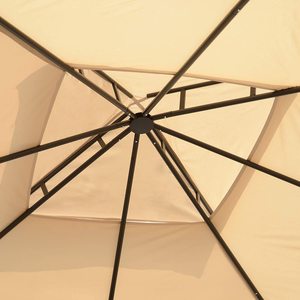 Gazébo en métal patio maison antique supports en treillis 2.5x2.5 colonnes pare-soleil en <span class=keywords><strong>fer</strong></span> <span class=keywords><strong>forgé</strong></span> barbecue haut rigide voiture bar industriel haut mural - Product Image 6