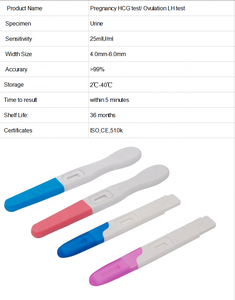 एक कदम प्रारंभिक गर्भावस्था परीक्षण मिडस्ट्रीम मूत्र एचसीग गर्भावस्था परीक्षण किट - Product Image 6