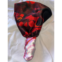 Usine personnalisé imprimé soie Durags ondulé longue queue bandeau carré tresse Bonnets personnalisé Satin Long Bonnet En Satin pour adultes