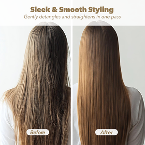 LED Display <strong>Hair</strong> Straightener Brush - Professional <strong>Hair</strong> Straightening <strong>Comb</strong> for Women's Styling - Product Image 3