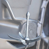 Accessoires pour bateaux, type A et B, ancre pliante à grappin petit format galvanisée à chaud pour yacht et petits bateaux
