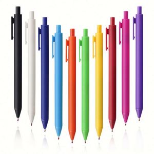 Custom Logo Ballpoint Pen Multiple Color Retractable Soft <b>Rubber</b> <b>Plastic</b> Click <b>Plastic</b> Pen - Product Image 6