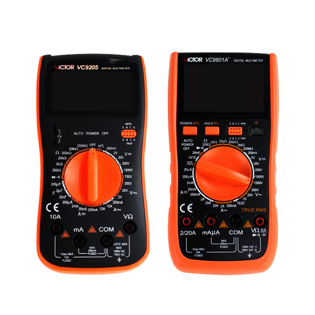 Factory Direct Sale VC9205 Digital Multimeter High Precision Electrical Multimeter LCD Screen