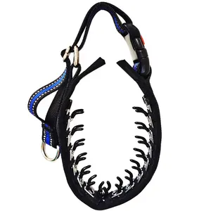 Loslösbarer Edelstahl-Stift-Schneidestimuli-Training-Halsband Stimulationsleine für Haustierzubehör