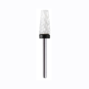 6.6mm Larger Tapered Barrel White Ceramic Nail <b>Drill</b> <b>Bit</b> Manicure Tool Electric Rotary Nail <b>Drill</b> Accessories Salon - Product Image 3