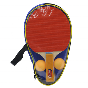 AA-06 Ensemble de raquettes de tennis de table économique, 2 raquettes et 2 balles de <span class=keywords><strong>ping</strong></span>-<span class=keywords><strong>pong</strong></span> (pointes à l'intérieur ou à l'extérieur), <span class=keywords><strong>Raquette</strong></span> de tennis de table personnalisable - Product Image 1