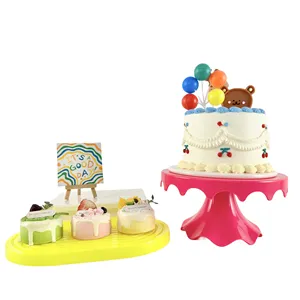 Suporte de pedestal de bolo para decoração de festas de aniversário e outras decorações de casamento