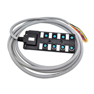 صناديق توزيع لمستشعر كرونز M12 PNP قناة واحدة بور 8 منفذ توزيع مدمج 3 م - Product Image 3