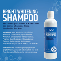 Shampooing pour chiens White Label, naturel, sans larmes, protéiné, éclaircissant, pour poils clairs, shampooing pour animaux de compagnie pour chiens et chats à poils noirs