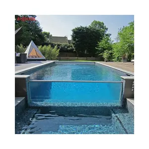 Hohe Licht durchlässigkeit Acryl Fensterwand Preise gebogen Unterwasser Acryl platten Schwimmbad