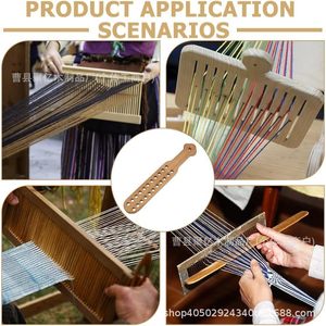 Distributeur de fil en bois 15 cm, séparateur ovale pour tricot, outil auxiliaire pour crochet, accessoire de couture - Product Image 2