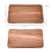 Assiettes alimentaires uniques personnalisées pour le dîner de table de restaurant Assiette alimentaire en bois massif vaisselle réutilisable
