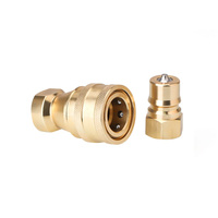 KZD ISO7241-B BSP/NPT Accouplement en laiton Coupleur de filetage rapide hydraulique à dégagement rapide