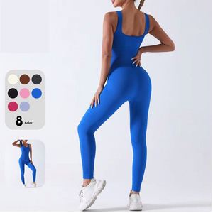 Mono Deportivo Sin Mangas para Mujer, Ropa de Yoga Suave y Transpirable, Mono Deportivo para Gimnasio, Fitness y Yoga - Product Image 2