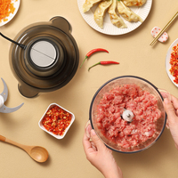 Penjualan laris penggiling daging listrik perajang sayuran dan daging baja tahan karat mesin pencampur pencampur