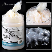 Pasta de Modelado Transparente en Gel con Textura 3D, 17.6 OZ, Pasta de Modelado Acrílica Transparente para Realzar Esculturas