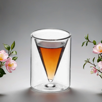 Nouvelle conception, nouvelle mode, verre à shot double paroi en céramique chinoise 30 ml pour boisson
